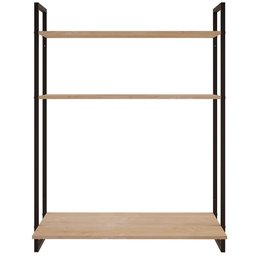 Escrivaninha Suspensa para Escritório e Home Office com 2 Prateleiras Parla F01 Nature - Lyam - 6 Escrivaninha Suspensa para Escritório e Home Office com 2 Prateleiras Parla F01 Nature - Lyam - 6