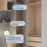 Guarda Roupa Modulado 5 Peças Elegance  - 6