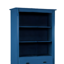 Ver imagem 3 de Estante Sevilha com 1 Gaveta e 2 Portas Pés Torneados Meyer Móveis - Azul Bic Laca