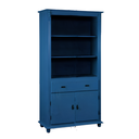 Ver imagem 2 de Estante Sevilha com 1 Gaveta e 2 Portas Pés Torneados Meyer Móveis - Azul Bic Laca