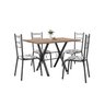 Conjunto Mesa de Jantar 136cm Miami com 4 Cadeiras Santiago - 2