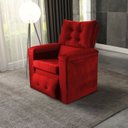Ver imagem 1 de Poltrona do Papai Reclinável Sara Vermelho