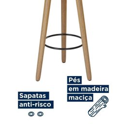 Conjunto Mesa Bistrô e 2 Banquetas Londres Salaone Marrom/Preto - 10 Conjunto Mesa Bistrô e 2 Banquetas Londres Salaone Marrom/Preto - 10