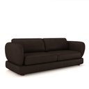 Ver imagem 3 de Sofá Living 3 Lugares 245cm Pés Madeira Dalian Couro Legítimo Marrom G52 - Gran Belo