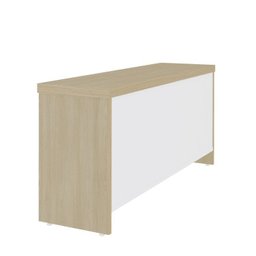 Kit 2 Peças com Mesa para Escritório Diretor em L em Tamburato e Armário Multiuso Baixo com 3 Gavetas 2 Portas - 15