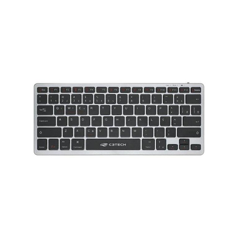 Teclado C3tech K-bt50bk Bluetooth Recarregável