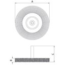 Ver imagem 2 de Escova Circular Arame Ondulado com Haste 3x1/4'' Tramontina Pro Tramontina
