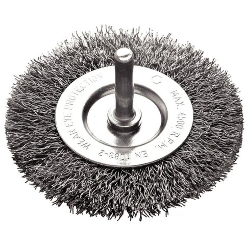 Escova Circular Arame Ondulado com Haste 3x1/4'' Tramontina Pro Tramontina