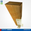 Ver imagem 3 de Cantoneira P Madeira 45x45x130x3mm Aco Galv Zi Arc - Minubras