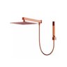 Kit Ducha 20 x 20 Slim com Desviador - Quadrada - Rose Gold V-FD09-1X JIWI - 2