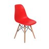 Conjunto Mesa Eames Eiffel Dsw Redonda Pau Ferro 90cm + 4 Cadeiras Eames Dsw - Vermelha Mgsaarinen - 3