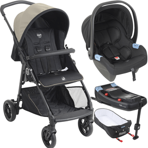 Carrinho Moises Bebe Conforto Base Isofix Burigotto Lui Sand