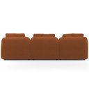Ver mais imagens de Sofá 3 Lugares com Chaise Direito Sala Living 248cm Arlo F04 Veludo Telha - Lyam Decor