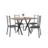 Conjunto Mesa de Jantar 136cm Miami com 4 Cadeiras Santiago - 2