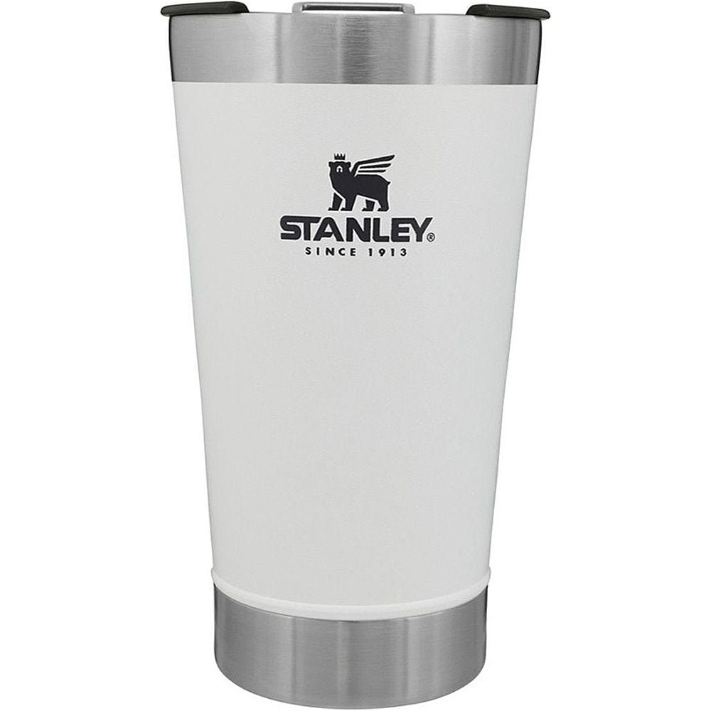 Caneca de Cerveja Stanley Classic Beer Pint com Tampa + Abridor - Branco 473ml