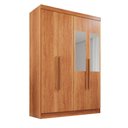 Ver imagem 1 de Guarda Roupa 4 Portas 2 Gavetas Mdp com Espelho Cinamomo