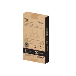 Aparador para monitor, apoio de mesa para monitor, prateleira mesa - Branco - 3