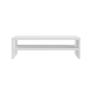 Aparador para monitor, apoio de mesa para monitor, prateleira mesa - Branco
