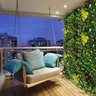 Painel 1m² Jardim Vertical Artificial com Flores para Decoração 100x100 - 9