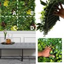 Ver mais imagens de Painel 1m² Jardim Vertical Artificial com Flores para Decoração 100x100