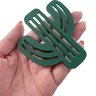 Kit 4 Porta Copo Decorativo em Silicone Formato Cacto Suporte Mesa Bolacha Chopp Verde - 6