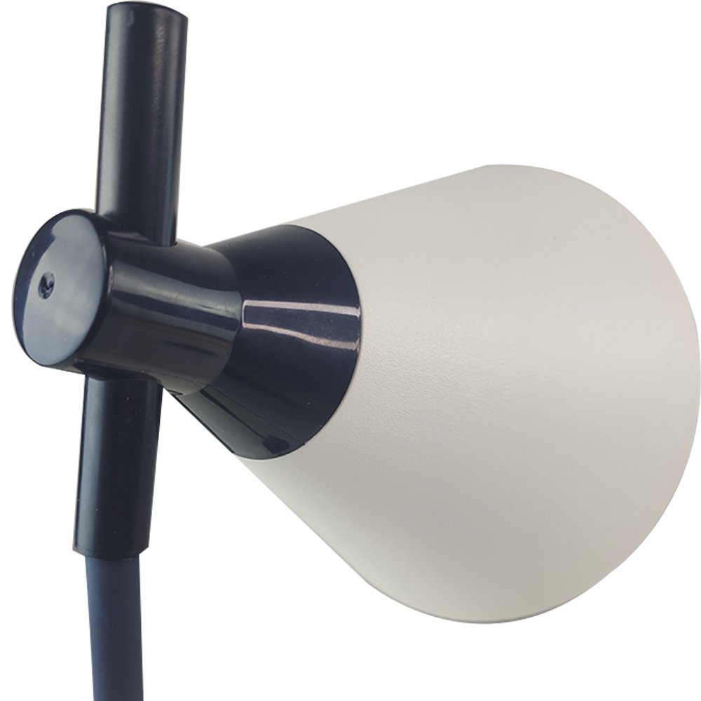Luminária de Mesa Exotica Touch Retro Articulada Abajur Flexivel Classico LED 3 Cores Lâmpada - 7