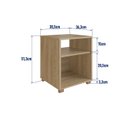 Ver imagem 6 de Mesa de Cabeceira Siena com Prateleira