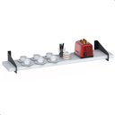 Ver imagem 4 de 2 Prateleiras Suspensa Estilo Industrial Madeira 60cm Fs P:branco