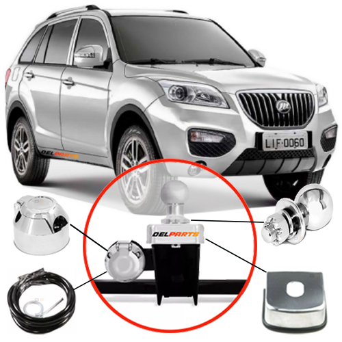 Engate Reboque Rabicho Lifan X-60 2015 a 2017 Parachoque Duplo Jc Engates Engate Completo - 1