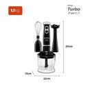 Ver imagem 3 de Mixer Turbo 3 em 1 350w 127v M-14 Mondial