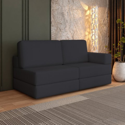 Sofá Cama À Vácuo 2 Lugares Linha Modular Flip Magic Yescasa