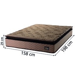 Cama Box Queen Colchão Espuma D33 Pillow Top Van Gogh 158x198x62cm Hellen - 4