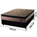 Ver imagem 3 de Cama Box Queen Colchão Espuma D33 Pillow Top Van Gogh 158x198x62cm Hellen