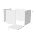 Ver imagem 5 de Baú p/Brinquedos c/Rodinhas e Suporte para Desenho.