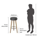 Ver imagem 7 de Conjunto Mesa Bistrô e 2 Banquetas Londres Salaone