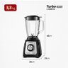 Liquidificador Turbo Glass Jarra de Vidro 1400w 127v L-1400 Gl Mondial - 2