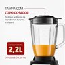 Liquidificador Turbo Glass Jarra de Vidro 1400w 220v L-1400 Gl Mondial - 5