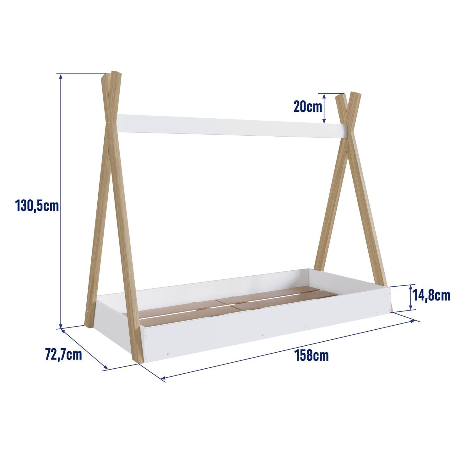 Cama Infantil Montessoriana MDP Cabana - 5