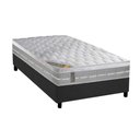 Ver imagem 1 de Cama Box Solteiro: Colchão Molas Pocket Ensacadas Castor Premium Gel + Base Crc Suede Gray (88x188)