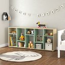 Ver imagem 7 de Estante Infantil Multifuncional 10 Nichos Bella Casatema MadeiraOriginals Bege/Marrom/Menta