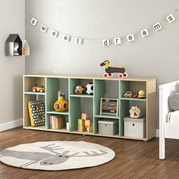 Estante Infantil  Multifuncional 10 nichos  Bella Casatema - 6