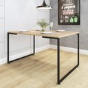 Ver mais imagens de Conjunto Mesa Jantar 4 Cadeiras Industrial Aço Allegra PP Preto Yescasa Natura