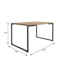 Ver imagem 6 de Conjunto Mesa Jantar 4 Cadeiras Industrial Aço Allegra PP Preta Yescasa
