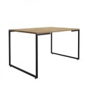 Ver imagem 2 de Conjunto Mesa Jantar 4 Cadeiras Industrial Aço Allegra PP Preto Yescasa Natura