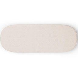 Puff Decorativo Orgânico para Living Quarto 140cm Doha W01 Linho Cru - Lyam Decor - 2