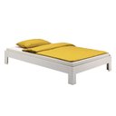Ver imagem 1 de Cama Solteirão Madeira Maciça com Estrado Thomas Branco