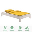 Ver imagem 2 de Cama Solteirão Madeira Maciça com Estrado Thomas Branco