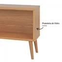 Ver imagem 6 de Rack com Painel Ripado Retrô para TV até 55 Polegadas 100% MDF 139CMX197CM Porta Telada Marrom