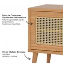 Ver imagem 5 de Rack com Painel Ripado Retrô para TV até 55 Polegadas 100% MDF 139CMX197CM Porta Telada Marrom