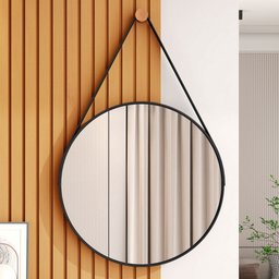 Espelho Decorativo Castanheira 60cm Preto - Jb Bechara - 1